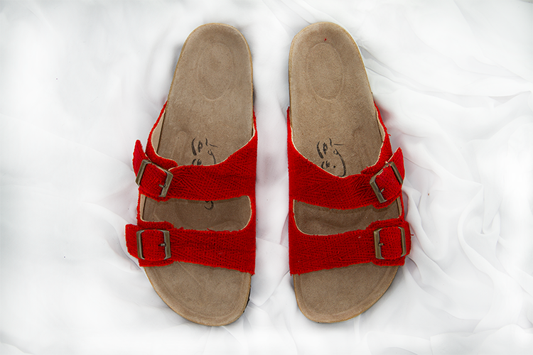 Red Cotton-Wool Sandals (کپی)
