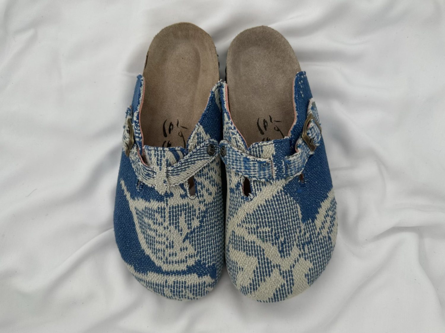 Blue & White “Patoum” Sandals