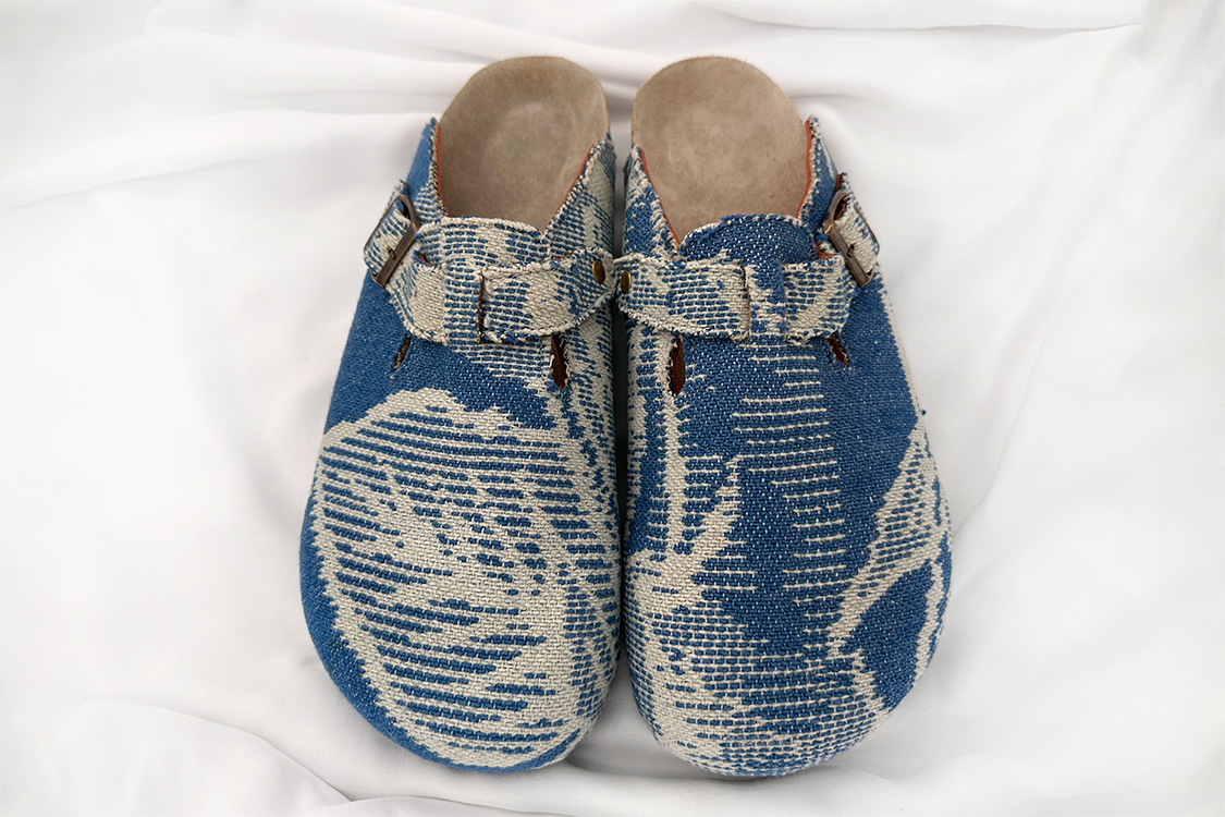 Blue & White “Patoum” Sandals