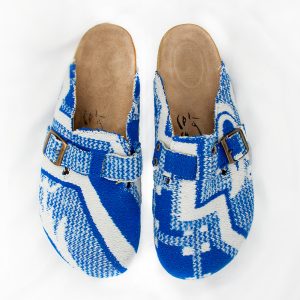 سندل پتوم آبی و سفید